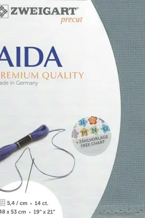 One Day Deal Precut Zweigart Stern-Aida 14 count Misty Blue 3706/594
