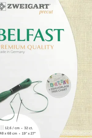 Precut Zweigart Belfast 32 count Platinum 3609/770 Secure Checkout