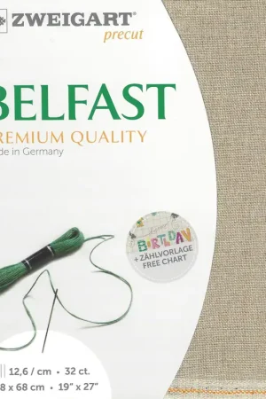 Warranty Included Precut Zweigart Belfast 32 count Raw 3609/53