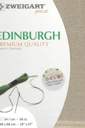 Trusted Brand Precut Zweigart Edinburgh 36 count Raw 3217/53