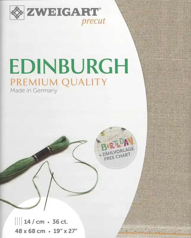 Trusted Brand Precut Zweigart Edinburgh 36 count Raw 3217/53