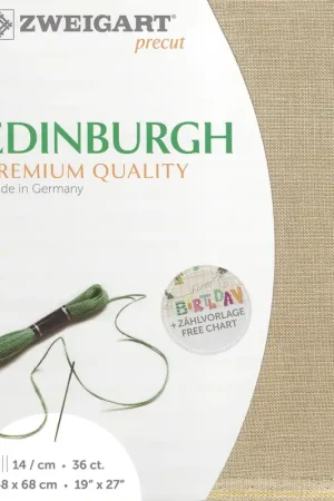 Precut Zweigart Edinburgh 36 count Light Mocha 3217/309 Discount