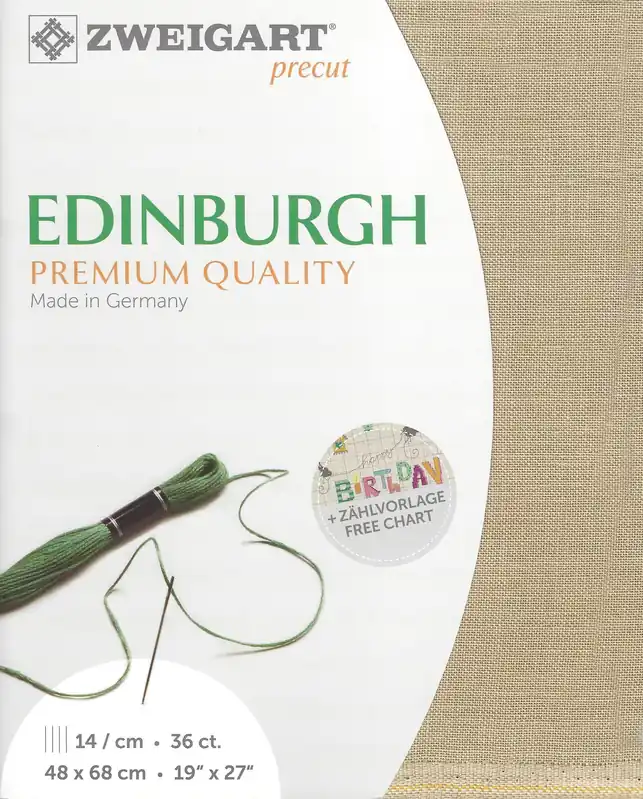 Precut Zweigart Edinburgh 36 count Light Mocha 3217/309 Discount