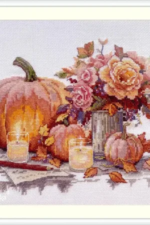 Still Life with Pumpkins K-241A Counted Cross-Stitch Kit Instant Buy