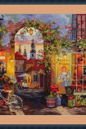 French Cafe K-227 Counted Cross-Stitch Kit In Demand
