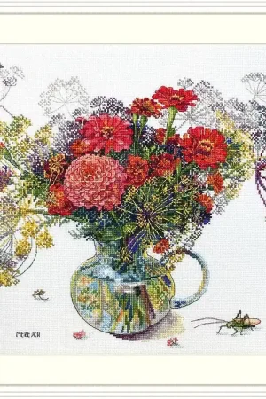 Zinnia and Dill K-210A Counted Cross-Stitch Kit Flash Sale