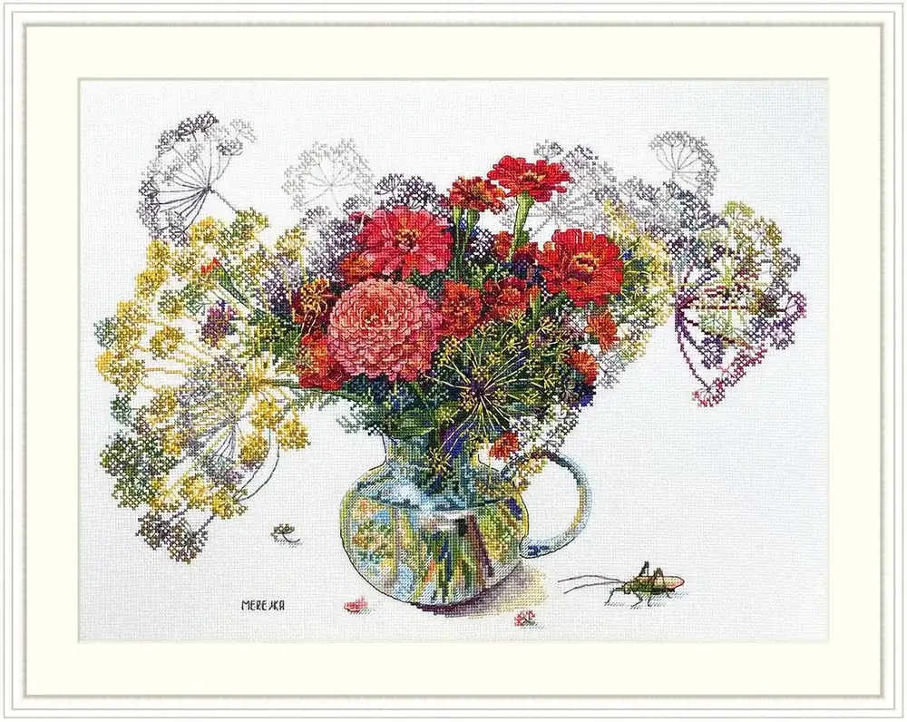 Zinnia and Dill K-210A Counted Cross-Stitch Kit Flash Sale