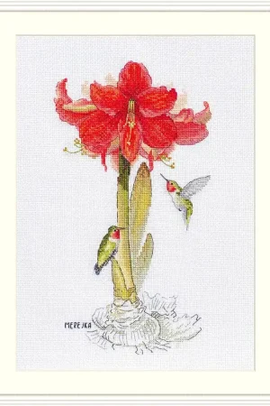 One Day Deal Amaryllis K-202 Counted Cross-Stitch Kit