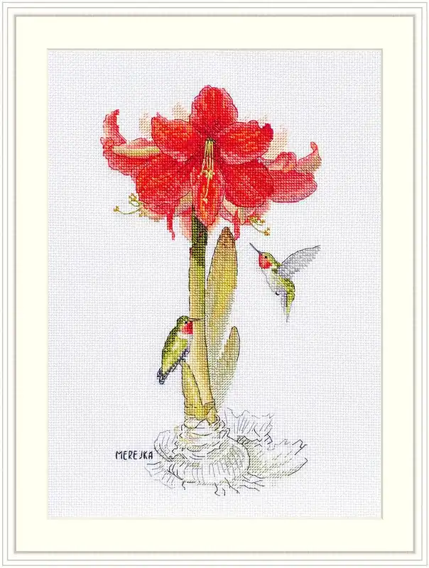 One Day Deal Amaryllis K-202 Counted Cross-Stitch Kit