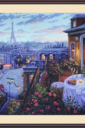 Hot Deal Paris Evening Deja Vu K-188 Counted Cross-Stitch Kit