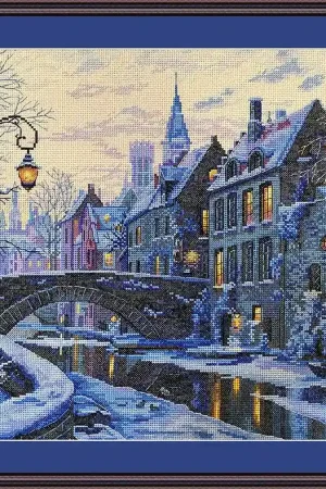 Winter Evening K-169 Counted Cross-Stitch Kit Premium