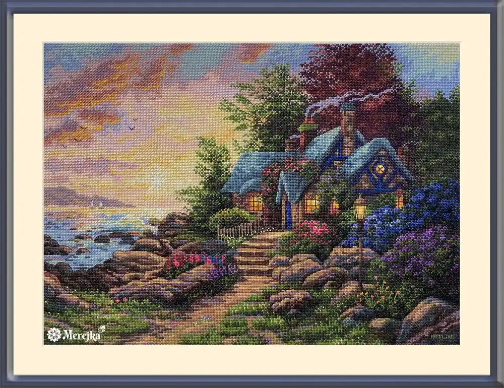 Latest Seaside Hideaway K-165 Counted Cross-Stitch Kit