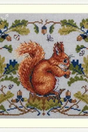 Squirrel K-146A Counted Cross-Stitch Kit Sale