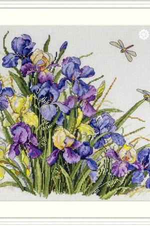 Irises K-122A Counted Cross-Stitch Kit Don’t Miss Out
