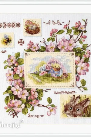 Spring Sampler K-120 Counted Cross-Stitch Kit Bargain