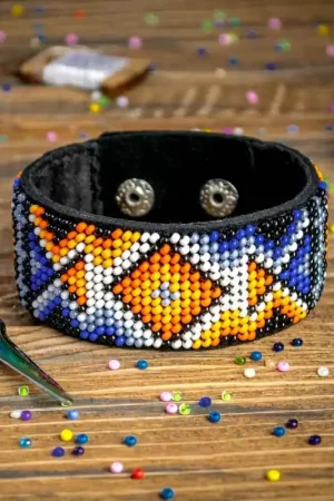 Limited Time Bead embroidery kit on artificial leather FLBB-023