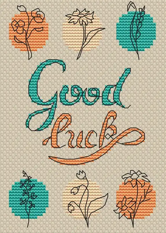 Fast Shipping Good Luck - PDF Cross Stitch Pattern
