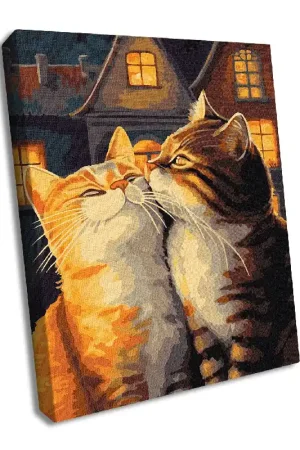 Place Order Painting by Numbers kit Enamored cats KHO6526