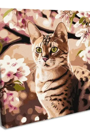 Painting by Numbers kit Kitten in the garden KHO6513 Worldwide Shipping