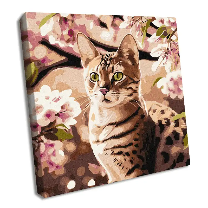 Painting by Numbers kit Kitten in the garden KHO6513 Worldwide Shipping