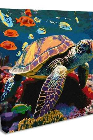 Painting by Numbers kit Underwater inhabitants KHO6503 Flash Sale