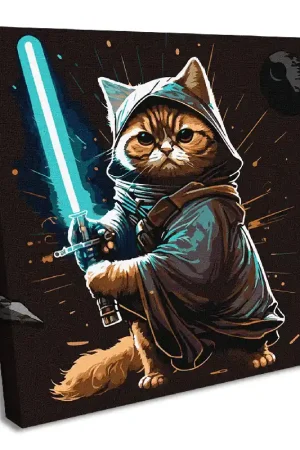 Painting by Numbers kit Warrior cat KHO4484 Money Back Guarantee