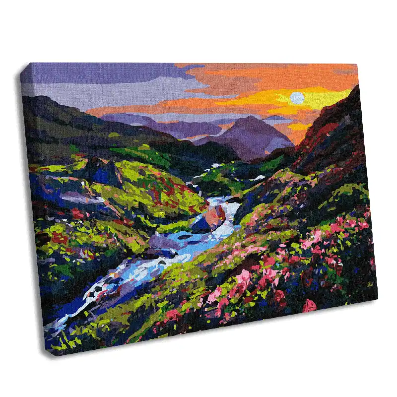 Painting by Numbers kit Sunrise in the mountains KHO2887 Modern