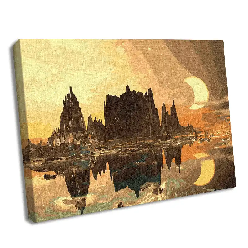 Painting by Numbers kit Golden city KHO2853 Grab Now