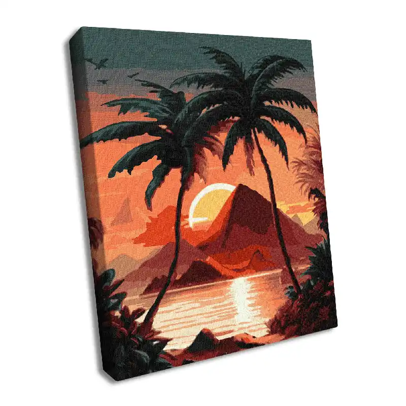 Painting by Numbers kit Sunrise by the sea KHO2771 Flash Sale