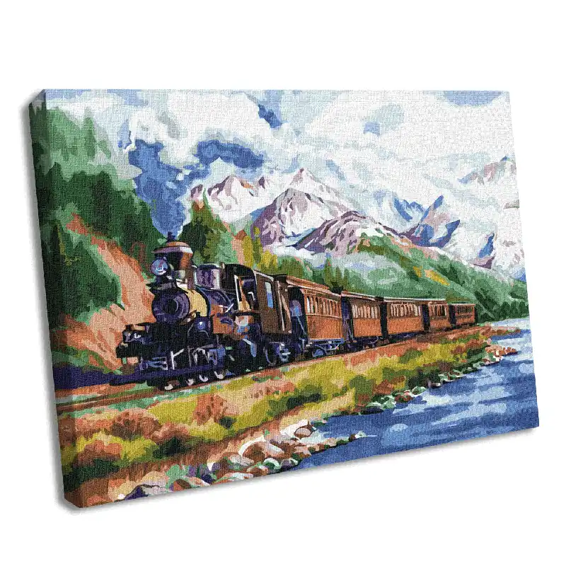 Painting by Numbers kit Train home KHO2510 Sale