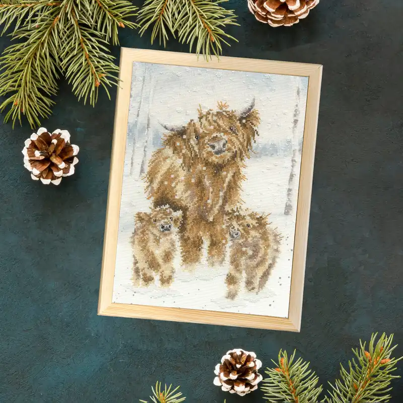 Highland Christmas XHD128 Counted Cross Stitch Kit Secure Checkout