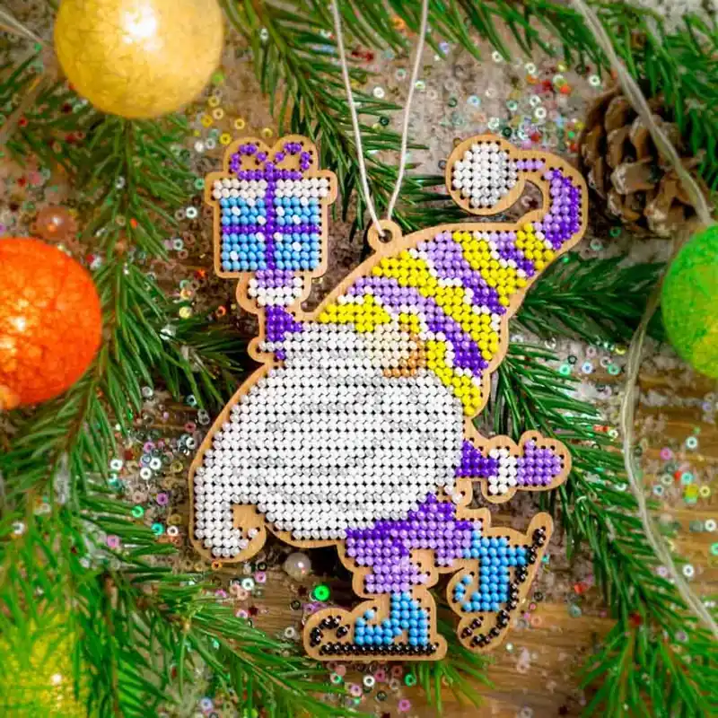 Fresh Stock Set for embroidery with beads on wood FLK-499
