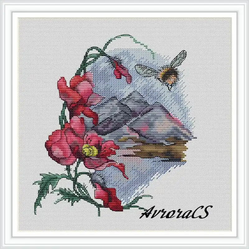 Next Day Delivery Sunset - PDF Cross Stitch Pattern