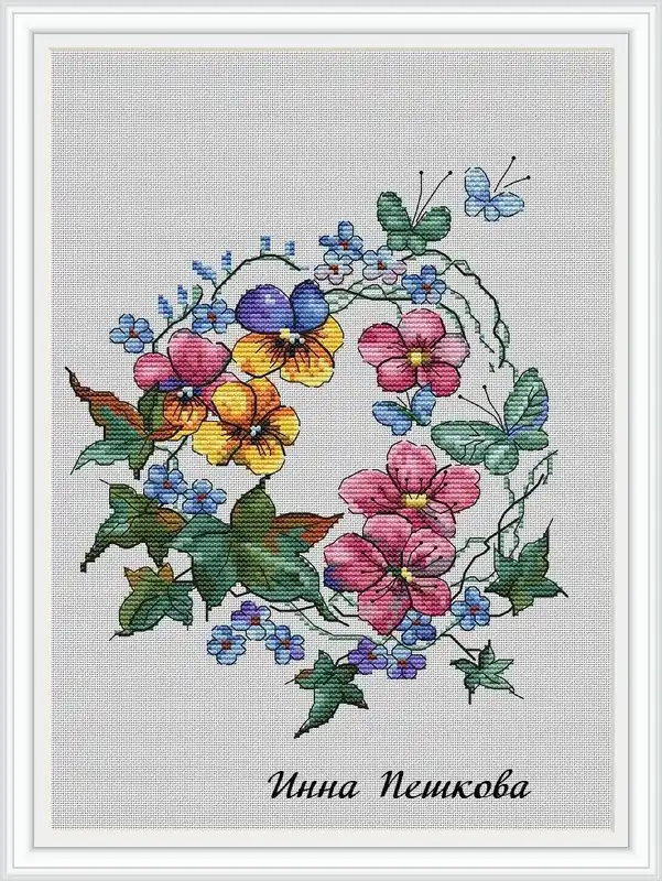Popular Forget-Me-Nots - PDF Cross Stitch Pattern