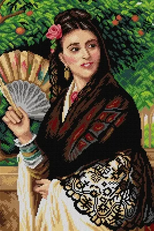 Seasonal Sale The Pride of Seville 2947M Needlepoint canvas for halfstitch without yarn