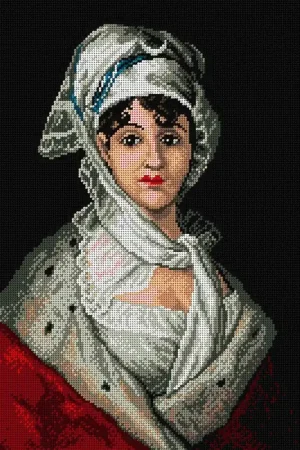 Antonia Zarate 1898M Needlepoint canvas for halfstitch without yarn Price Drop