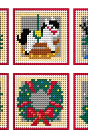 Express Delivery Christmas coasters 161CS Counted Cross-Stitch Kit