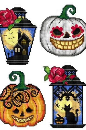 Halloween gothic 159CS Counted Cross-Stitch Kit Mega Sale