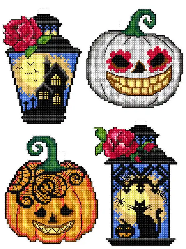 Halloween gothic 159CS Counted Cross-Stitch Kit Mega Sale