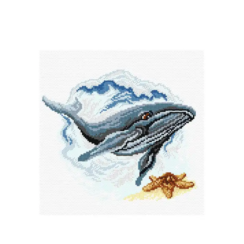 Whale 8902 Counted Cross-Stitch Kit Trusted Brand