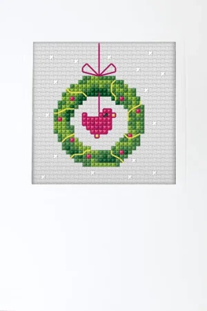 Christmas Wreath 6310 Counted Cross-Stitch Kit Clearance