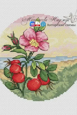 Autumn Circles. Rosehip - PDF Cross Stitch Pattern Best Seller