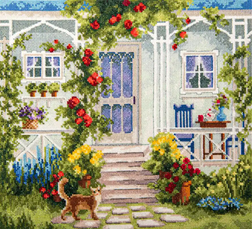 Counted cross stitch kit Terrace M-518C Next Day Delivery