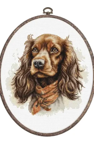 Trusted Brand The Cocker Spaniel BC223L Counted Cross-Stitch Kit