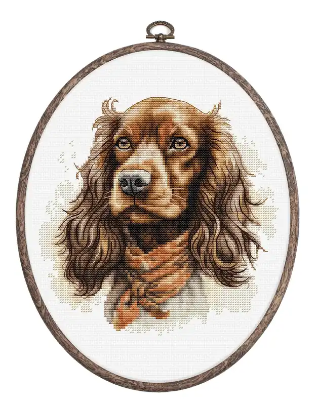 Trusted Brand The Cocker Spaniel BC223L Counted Cross-Stitch Kit