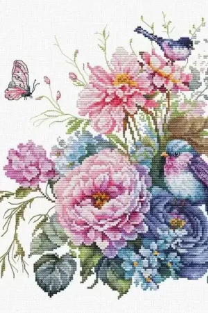 The Birds-Summer B2422L Counted Cross-Stitch Kit One Day Deal