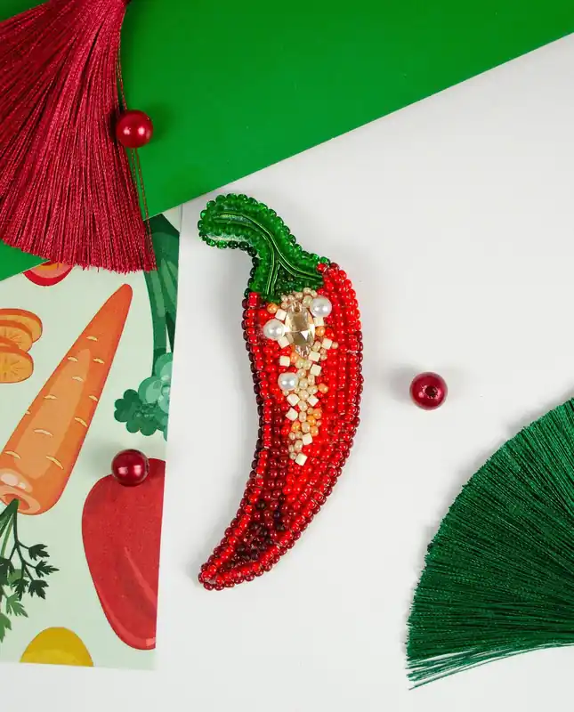 Mega Sale Bead Embroidery Decoration Kit - Hot pepper AD-233