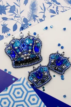 Bead Embroidery Decoration Kit  - Crown AD-228 Instant Buy