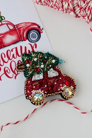 Affordable Bead Embroidery Decoration Kit  - Christmas car AD-211