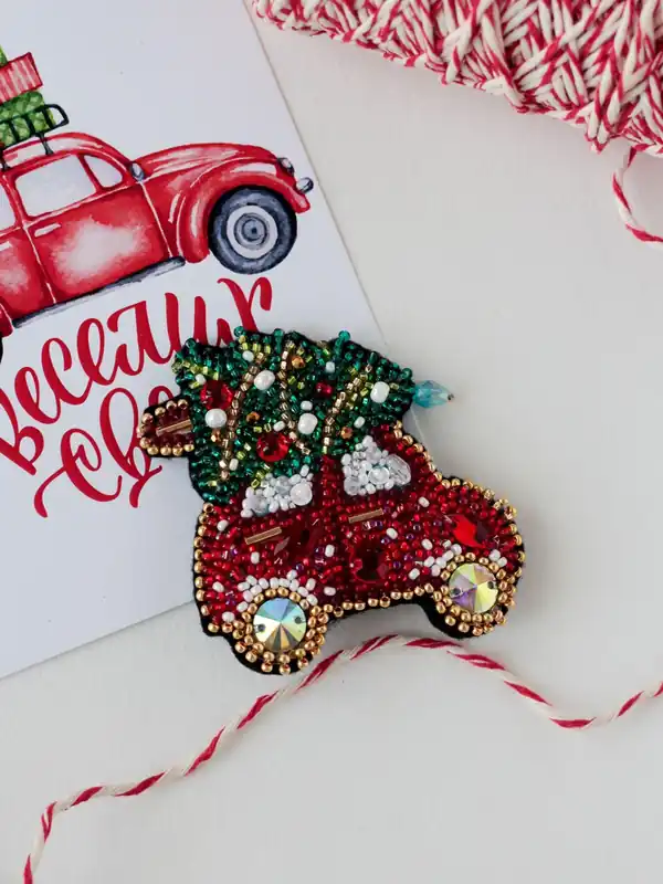Affordable Bead Embroidery Decoration Kit - Christmas car AD-211